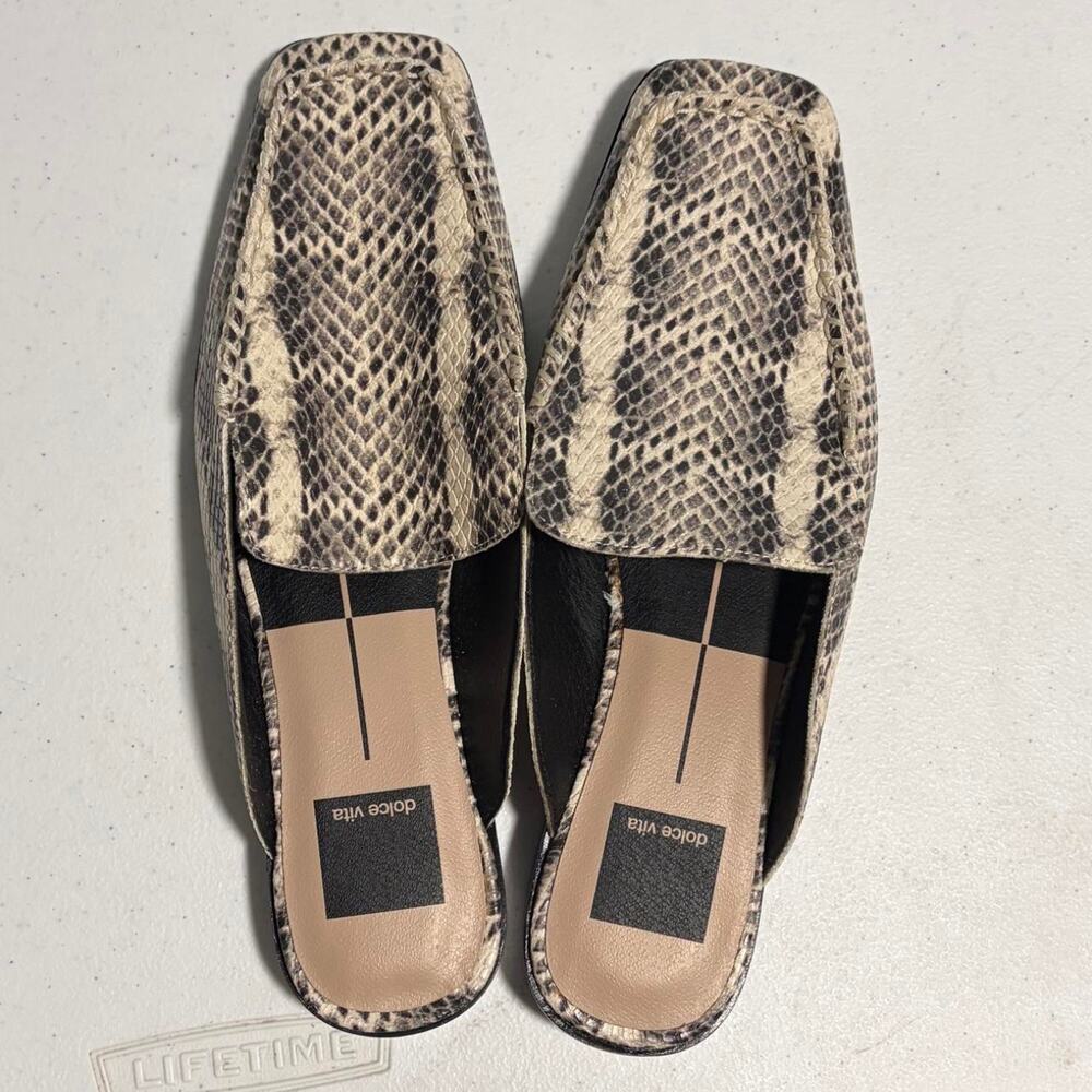 Dolce vita snakeskin print loafers woman's 7